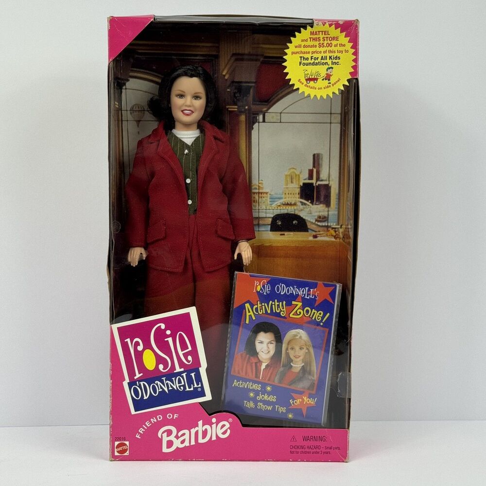 1999 Rosie O'Donnell Friend of Barbie Doll Mattel New In Box #22016